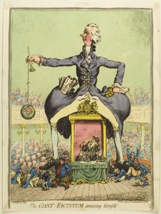 Giant Factotum huvittaa itseään tekijältä James Gillray
