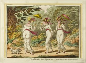 Armot kovassa tuulessa tekijältä James Gillray