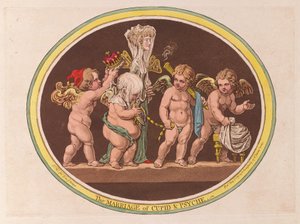 The Marriage of Cupid & Psyche, pub. 1797 (käsinvärinen kaiverrus)