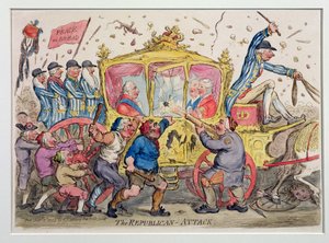 The Republican Attack, julkaissut Hannah Humphrey vuonna 1795 (käsinvärinen etsaus)