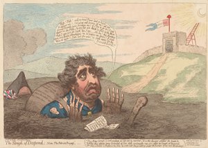 The Slough of Despond----; Katso – The Patriots Progress tekijältä James Gillray