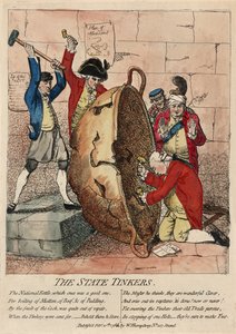 The State Tinkers, julkaisija W. Humphrey, 10. helmikuuta 1780 (käsinvärinen kaiverrus)