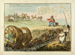 The State Waggoner ja John Bull tekijältä James Gillray