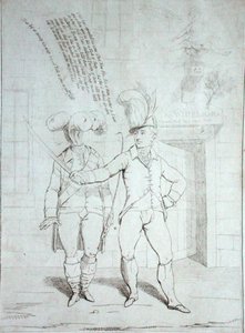Ukkonen tekijältä James Gillray