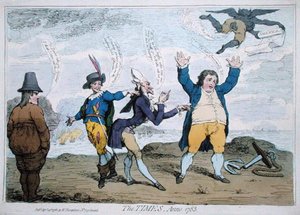 The Times, Anno 1783, julkaisija William Humphrey (käsinvärinen etsaus) tekijältä James Gillray