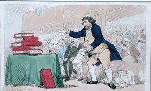 The Word Eater, julkaisija S.W. Fores vuonna 1788 (käsinvärinen etsaus) tekijältä James Gillray