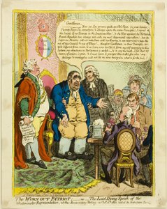 Uupunut patriootti tekijältä James Gillray