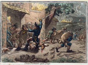 United Irishmen Upon Duty, julkaissut Hannah Humphrey vuonna 1798