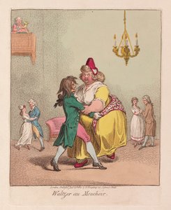Waltzer au Mouchoir, pub. 1800 (käsinvärinen kaiverrus)