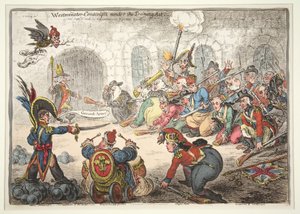 Westminster-varusmiehet koulutuslain mukaan, 1806 (käsinvärinen kaiverrus)