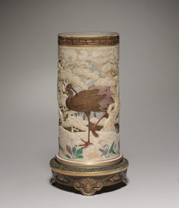 Maljakko, valmistaja Worcester Porcelain Factory, 1873 tekijältä James Hadley