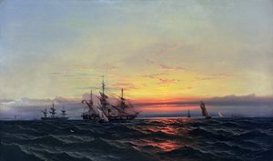 Purjeesta höyryyn (öljy kankaalle) tekijältä James Hamilton