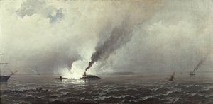 Monitori ja Merrimac, 1874-75 tekijältä James Hamilton