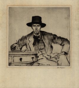 Kaivertaja J. Hamilton Hayn muotokuva, 1915 (kuivakärkietsaus)