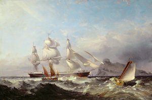 Clipper-laiva Mumblesin majakasta Swanseassa