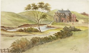 Hedworth Dene (akvarelli ja vartaloväri ja muste paperille) tekijältä James Henry Cleet