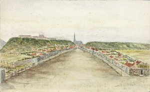 Mile End Road (akvarelli ja vartaloväri paperilla)