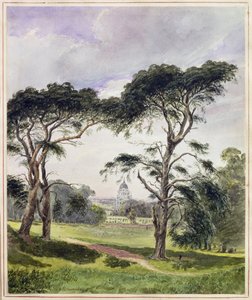 Greenwich Hospital Greenwichistä (akvarelli paperille) tekijältä James Holland