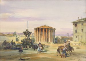 Vestan temppeli, Rooma, 1849 (grafiitti paperille).
