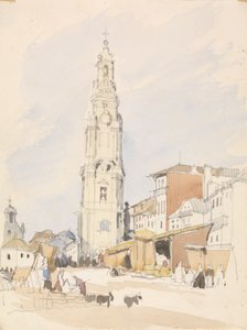 Papiston torni, Porto (wc grafiitin päällä paperilla) tekijältä James Holland