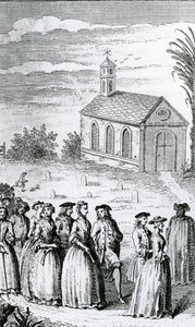 Kuvitus Henry Fieldingin vuonna 1742 julkaisemasta Joseph Andrewsin ja hänen ystävänsä herra Abraham Adamsin seikkailujen historiasta tekijältä James Hulett