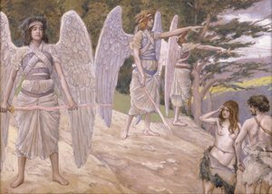 Aadam ja Eeva ajettiin paratiisista, 1896-1902 tekijältä James Jacques Joseph Tissot