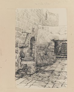 Vanha säiliö, kuva Herramme Jeesuksen Kristuksen elämästä (mustetta ja grafiittia paperille) tekijältä James Jacques Joseph Tissot