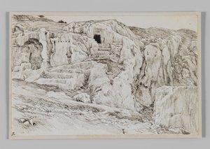 Muinaiset haudat, Hinnomin laakso, kuva Herramme Jeesuksen Kristuksen elämästä tekijältä James Jacques Joseph Tissot