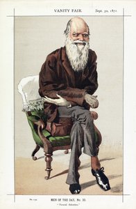 Charles Darwin, Men of the Day, nro 33, Luonnollinen valinta, Vanity Fair, pub. 1871 tekijältä James Jacques Joseph Tissot