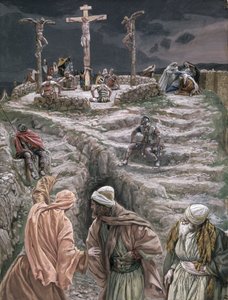 Eloi Eloi Lama Sabacthani, kuvitus teokseen The Life of Christ, n. 1884-1896 (wc ja guassi pahville) tekijältä James Jacques Joseph Tissot