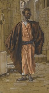 Juudas Iskariot, kuvitus teoksesta Herramme Jeesuksen Kristuksen elämä, 1886-94 (wc grafiitin päällä paperilla) tekijältä James Jacques Joseph Tissot