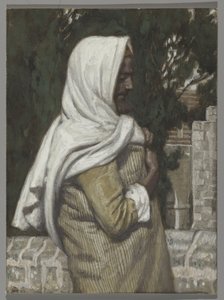 Lasarus, kuvitus teokseen The Life of Christ, n. 1886-1894 (wc ja guassi pahville) tekijältä James Jacques Joseph Tissot