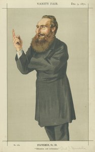 herra Anthony John Mundella (väri litho) tekijältä James Jacques Joseph Tissot