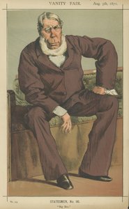 herra George Bentinck (väri litho) tekijältä James Jacques Joseph Tissot