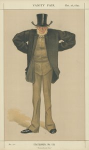 Herra Joseph Cowen (värinen lito) tekijältä James Jacques Joseph Tissot