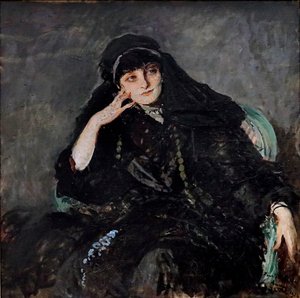 Anna-Elisabethin muotokuva, kreivitär Mathieu de Noailles 1876-1933, 1912. tekijältä James Jacques Joseph Tissot