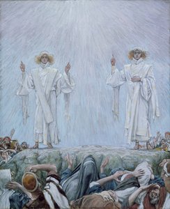 Ascension, kuvitus teokseen The Life of Christ, n. 1884-1896 (wc ja guassi pahville) tekijältä James Jacques Joseph Tissot