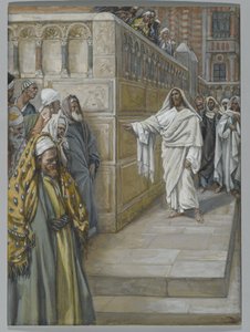 Kulmakivi, kuvitus teoksesta Herramme Jeesuksen Kristuksen elämä, 1886-94 (wc grafiitin päällä paperilla) tekijältä James Jacques Joseph Tissot