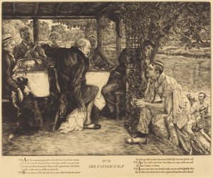 Syötetty vasikka tekijältä James Jacques Joseph Tissot