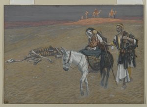 Lento Egyptiin, kuva Herramme Jeesuksen Kristuksen elämästä (wc grafiitin päällä paperilla) tekijältä James Jacques Joseph Tissot