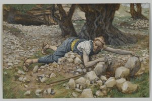 Piilotettu aarre, kuva Herramme Jeesuksen Kristuksen elämästä (wc grafiitin päällä paperilla) tekijältä James Jacques Joseph Tissot