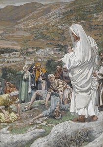 Riisuttu poika Tabor-vuoren juurella, esimerkki teoksesta The Life of Our Lord Jesus Christ, 1886-96 (wc grafiitin päällä paperilla) tekijältä James Jacques Joseph Tissot