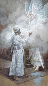 Sakariaan visio, kuvitus teokseen The Life of Christ, n. 1886-1894 (wc ja guassi pahville) tekijältä James Jacques Joseph Tissot