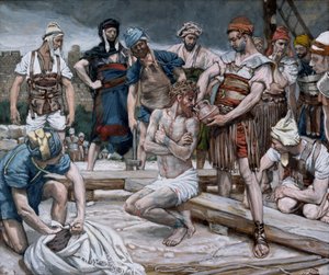 Viini sekoitettuna mirhaan, kuvitus teokseen The Life of Christ, n. 1884-1896 (wc ja guassi pahville) tekijältä James Jacques Joseph Tissot