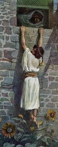 David pakenee J James Tissot - Raamattu tekijältä James Jacques Joseph after Tissot