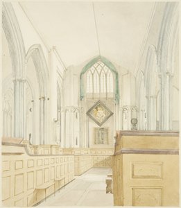 St Werburghin kirkon sisäpuoli länteen katsottuna