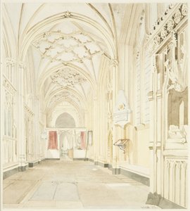 North Aisle of St Mary Redcliffe, katsot länteen tekijältä James Johnson