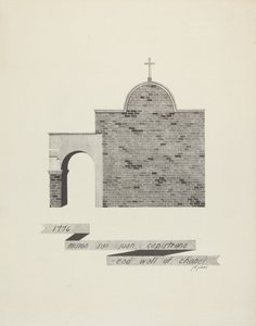 Mission St. John Capistrano - Kappelin muurin loppu tekijältä James Jones