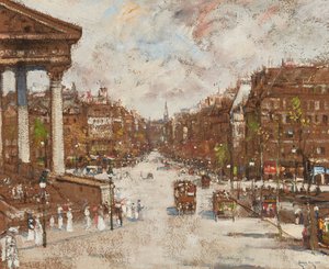 Place De La Madeleine (öljy kortille)