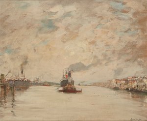 Westering Sun, River Clyde (öljyä aluksella)